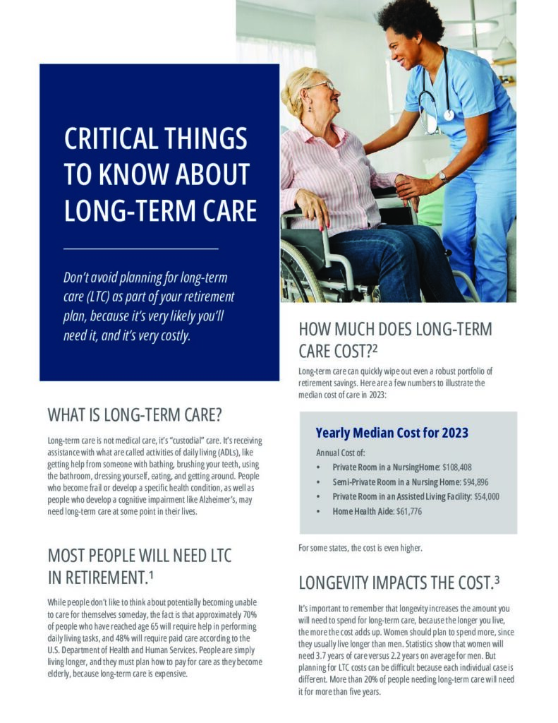 thumbnail of Critical Things About Long-Term Care