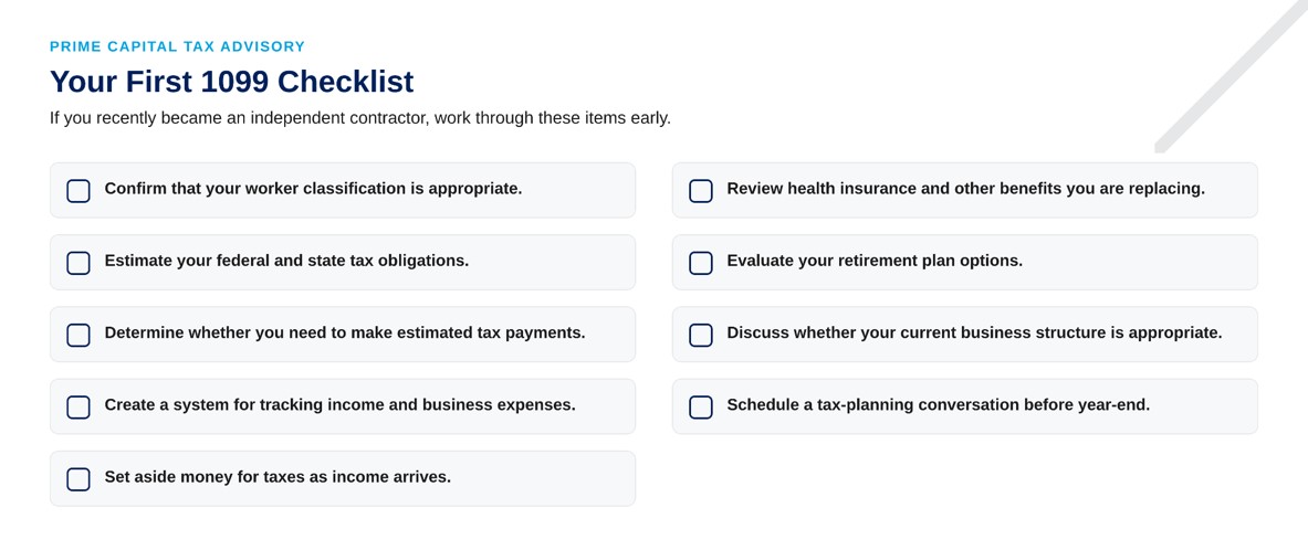 1099 checklist